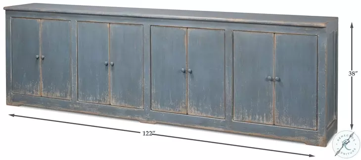 Eight Is Enough Blue Grey Sideboard