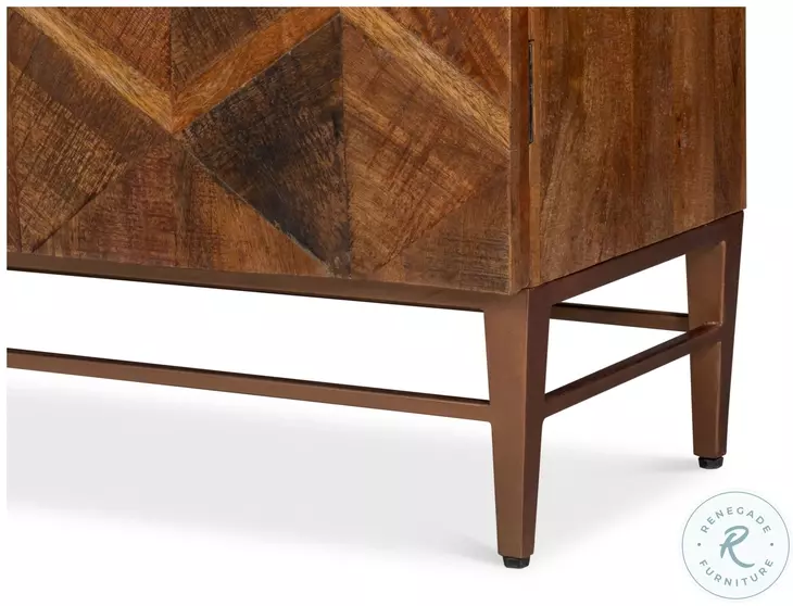 Geo Brown 3 Door Sideboard