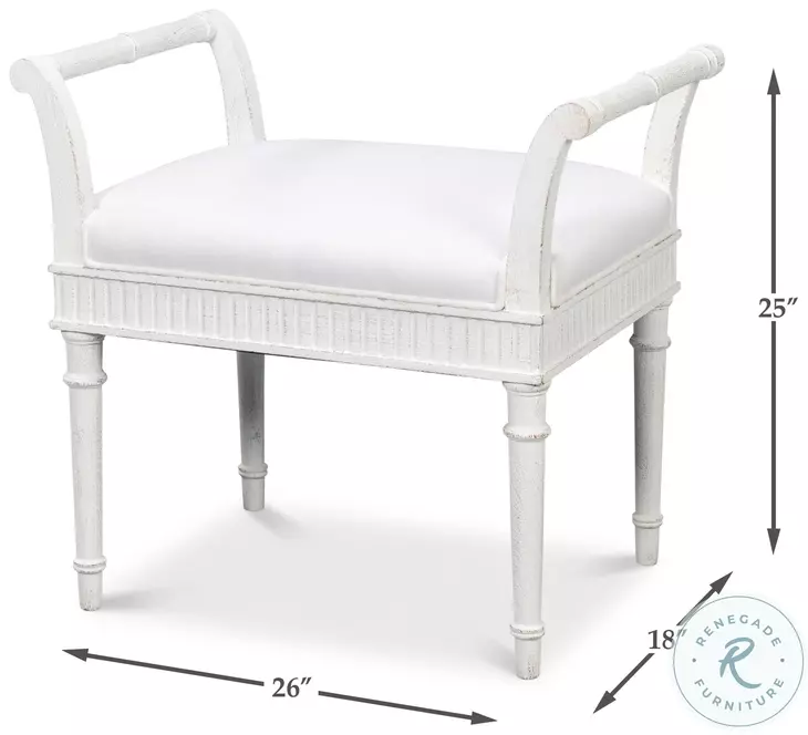 Gale White Bench