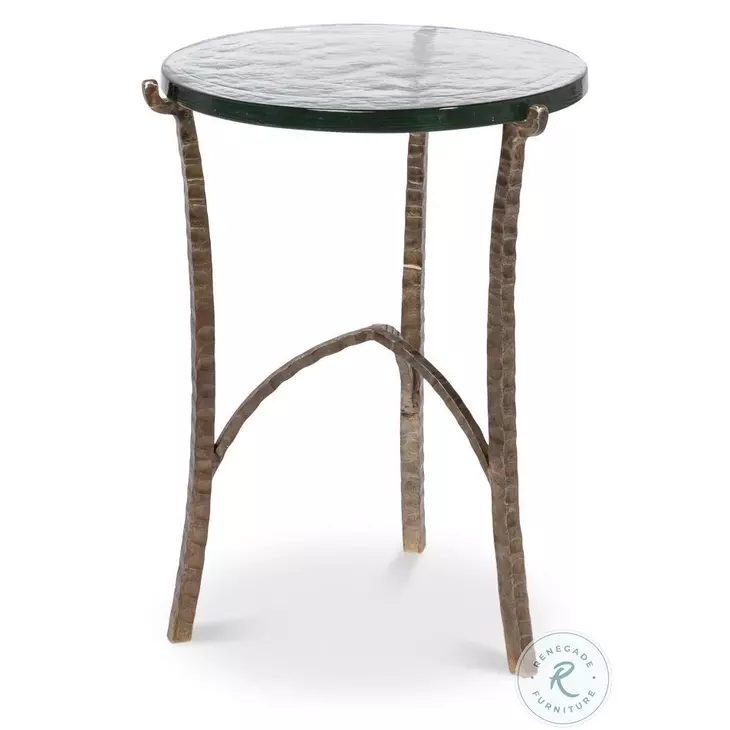 Dandy Aged Brass Side Table