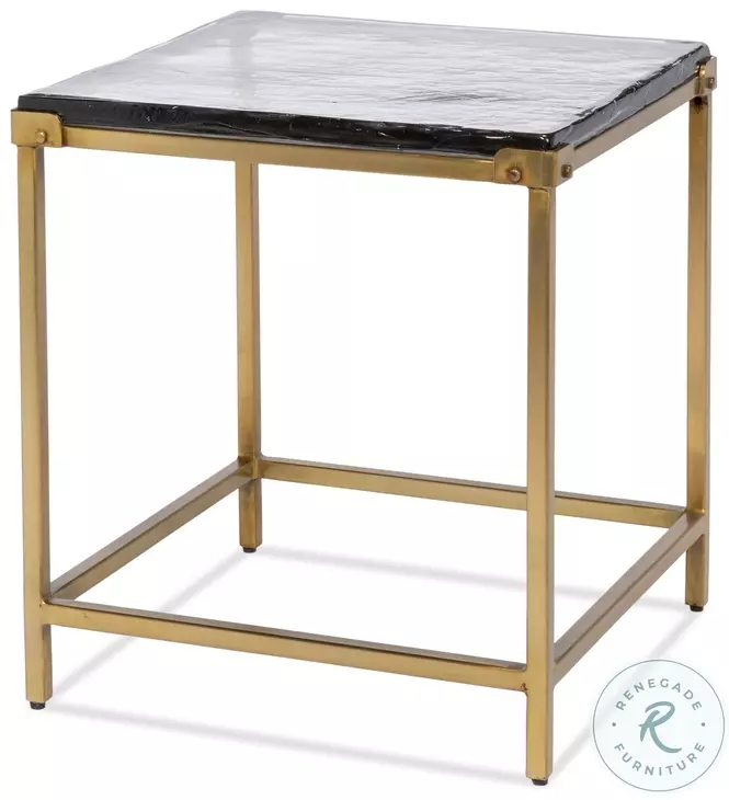 Christian Aged Brass Side Table