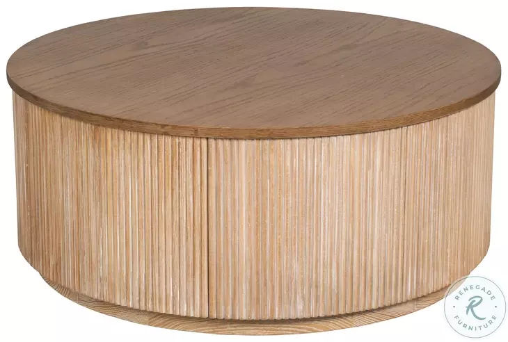 Donald Beige And Brown Cocktail Table