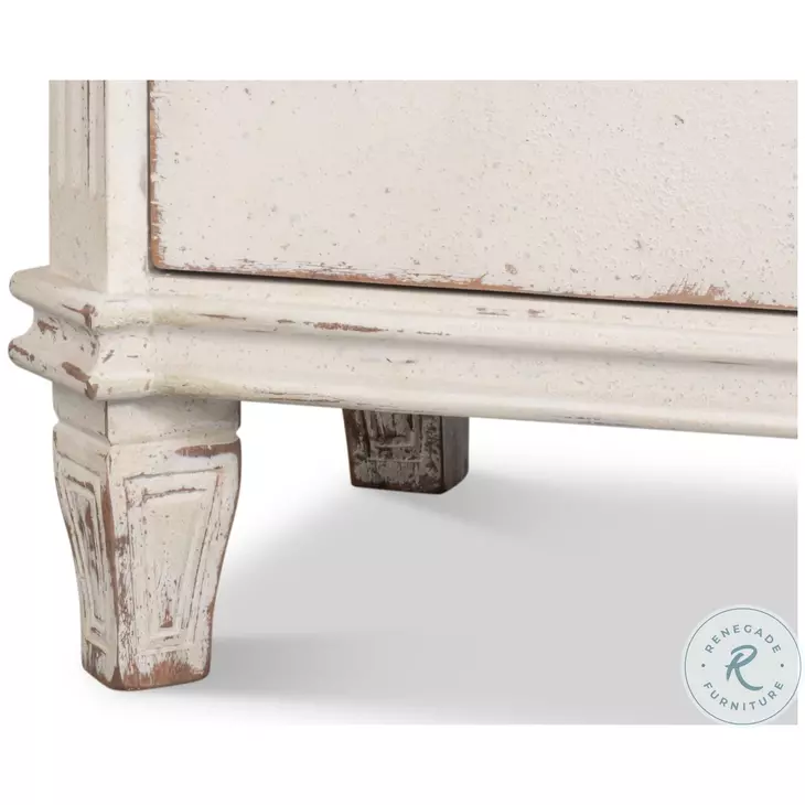 Dramond Antique White Wash Sideboard