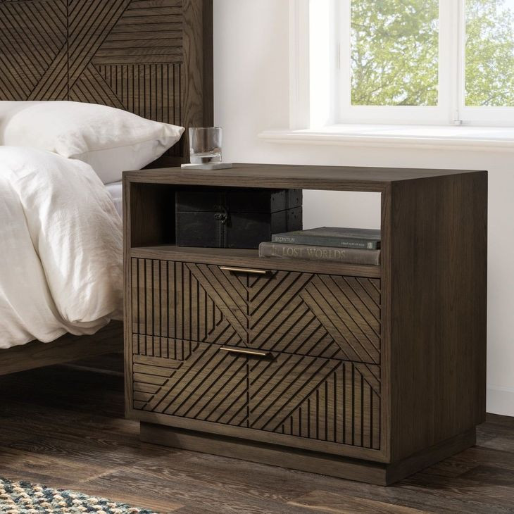 Santa Clara Toasted Brown 2 Drawer Nightstand