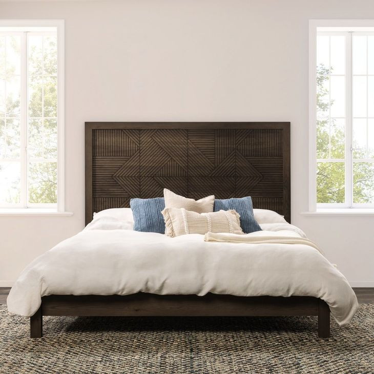 Santa Clara Toasted Brown King Panel Bed