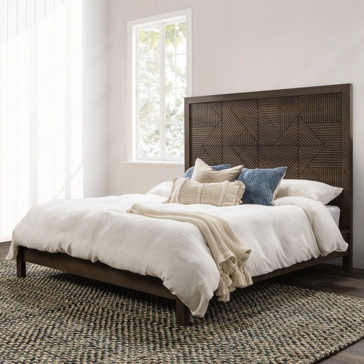 Santa Clara Toasted Brown King Panel Bed