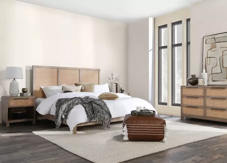 Jensen Meadow Taupe 1 Drawer Nightstand