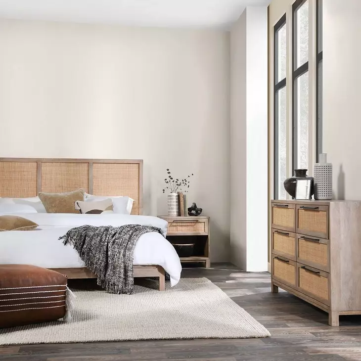 Jensen Meadow Taupe 1 Drawer Nightstand