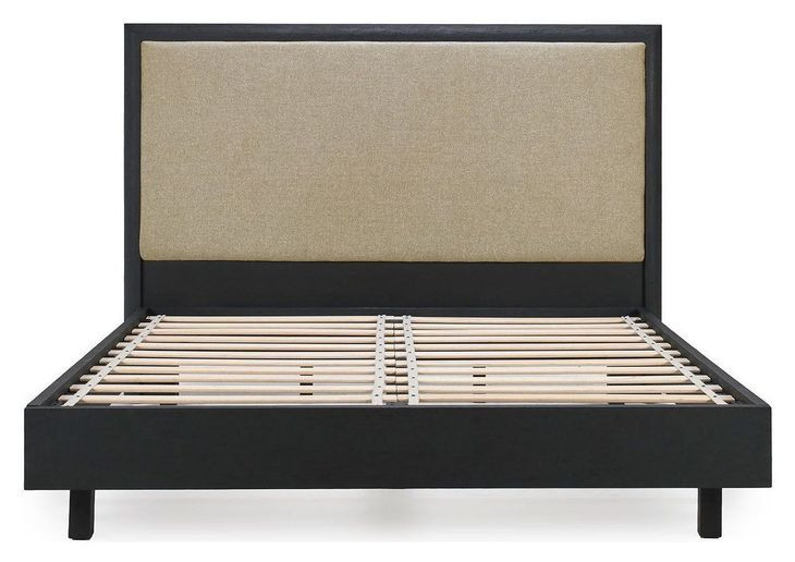 Sedona Black King Upholstered Panel Bed