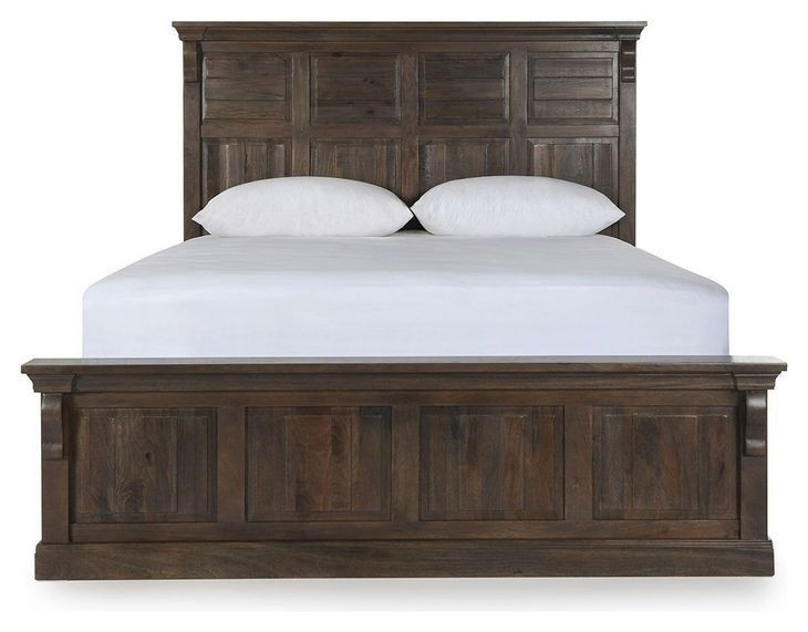 Adelaide Cocoa Brown King Panel Bed