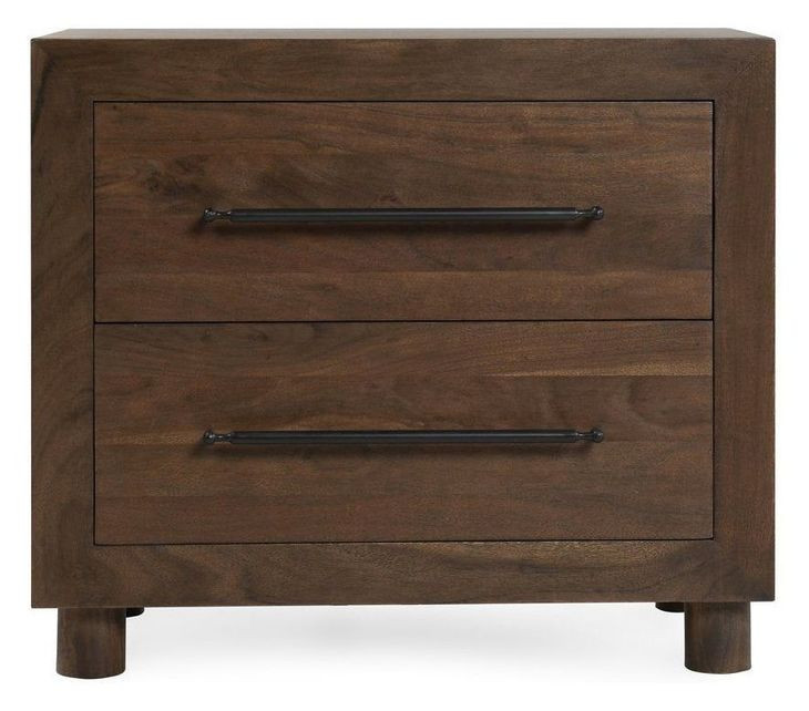 Jaxon Harvest Brown 2 Drawer Nightstand
