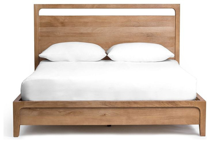 Laguna Natural Maple King Panel Bed