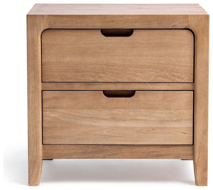 Laguna Natural Maple 2 Drawer Nightstand