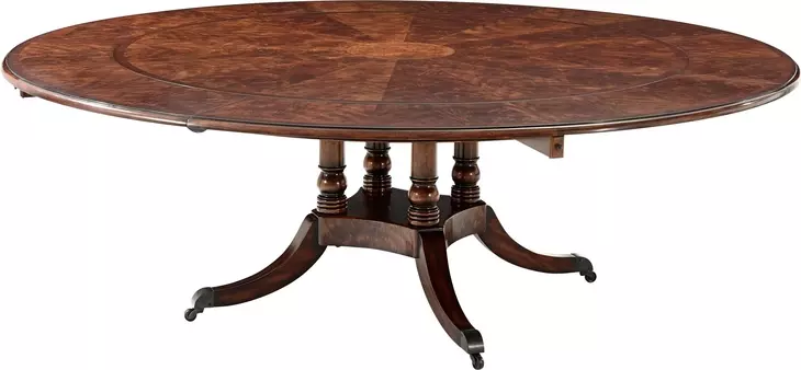 TA Originals Walnut Round Extendable Brook Street Supper Dining Table