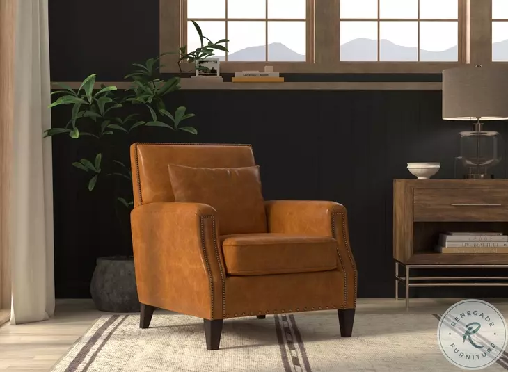 Dimity Cuba Brown Leather Chair