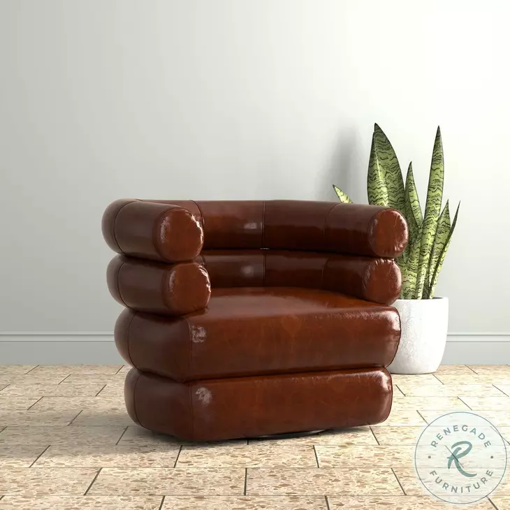 Rondo Newark Brown Swivel Chair