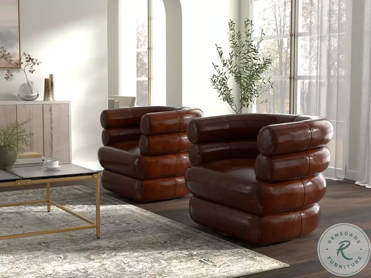 Rondo Newark Brown Swivel Chair