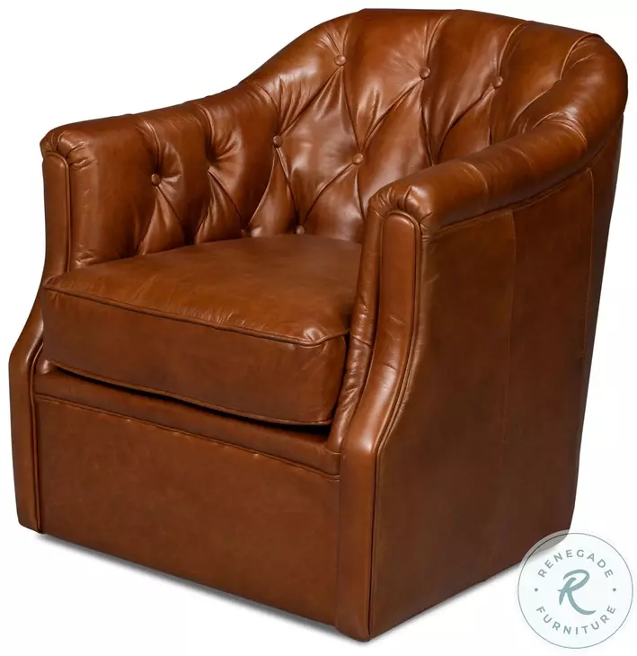 Coolidge Havana Brown Swivel Chair
