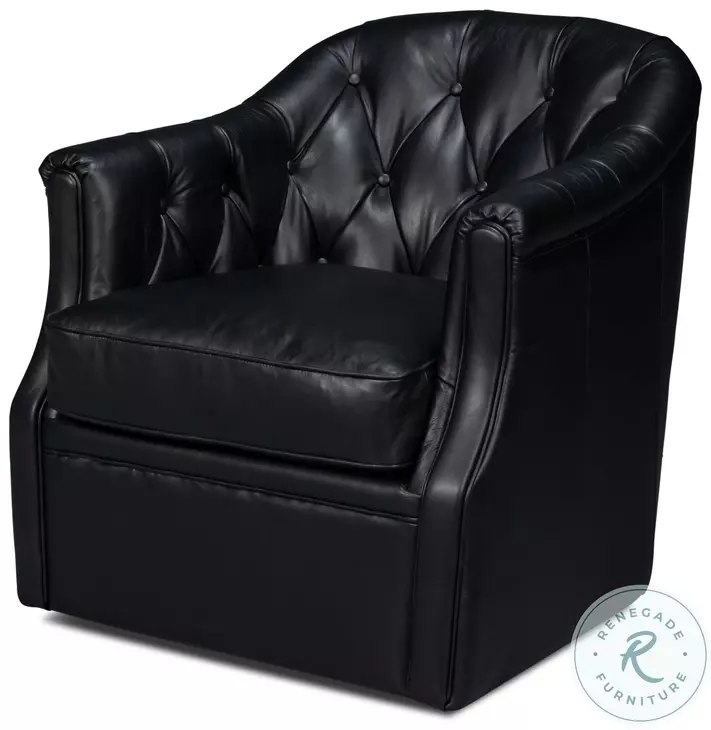 Coolidge Onyx Black Swivel Chair