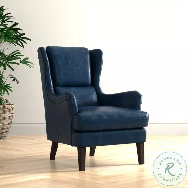 Elite Chateau Blue Lounge Chair