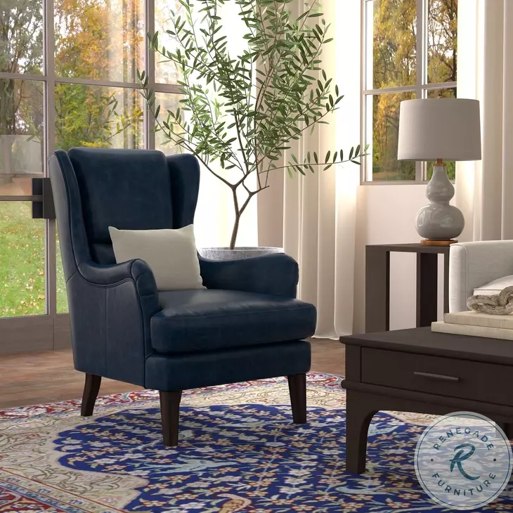Elite Chateau Blue Lounge Chair