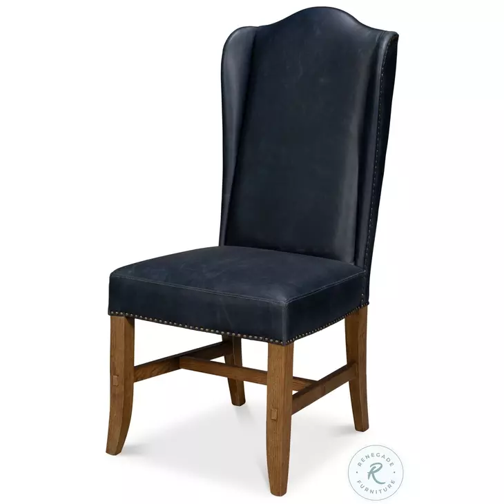 Mercado Blue High Back Dining Chair Set of 2