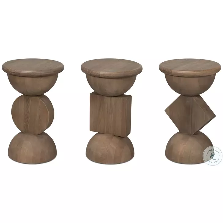 Romeo Natural Side Table Set of 3