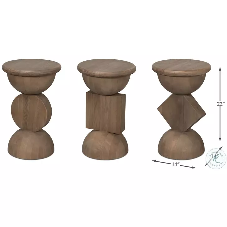 Romeo Natural Side Table Set of 3