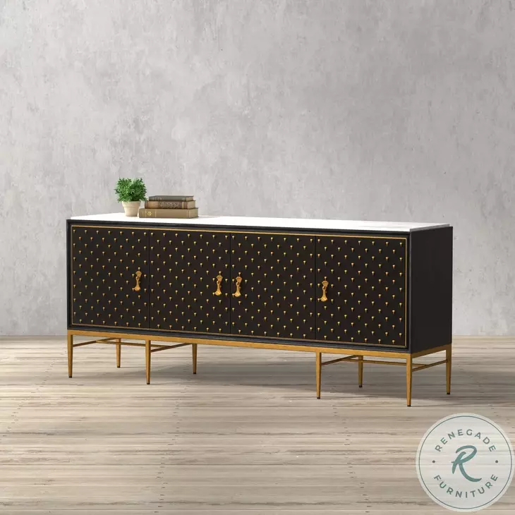 Palisade Black Credenza