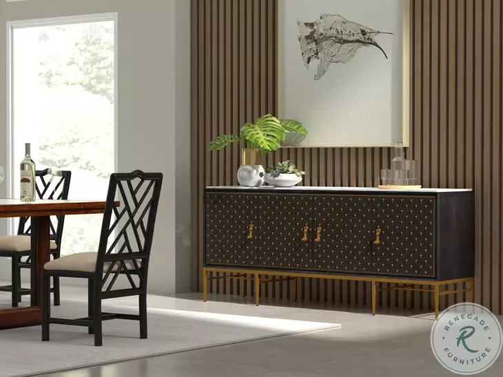 Palisade Black Credenza