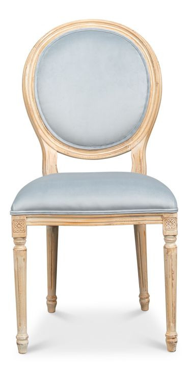 Hugo Blue Upholstered Side Chair Set of 2