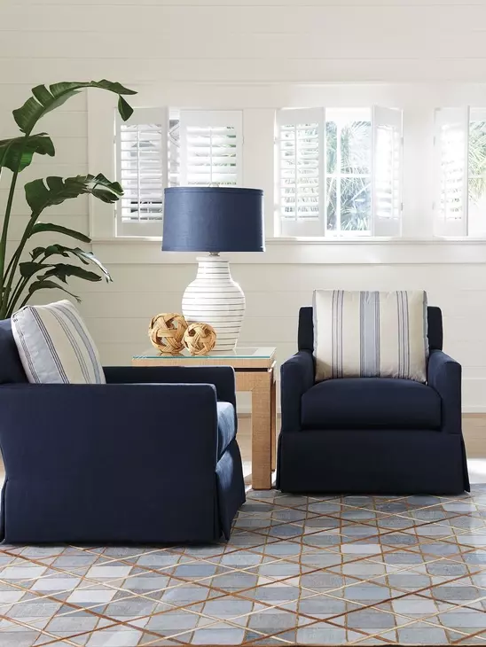 Harlow Blue Upholstered Chair