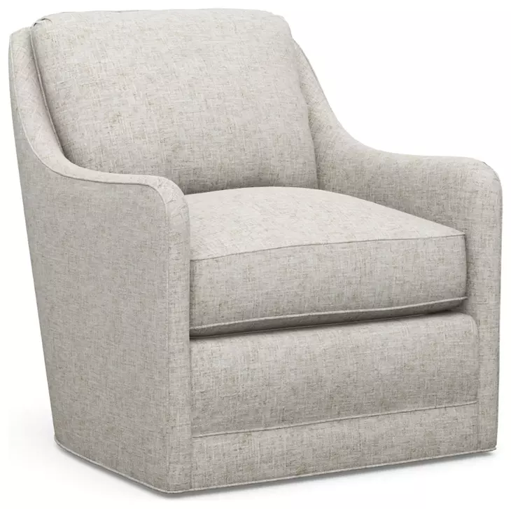 Glenhaven Gray Upholstered Swivel Chair