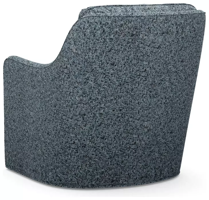 Glenhaven Dark Blue Upholstered Swivel Chair