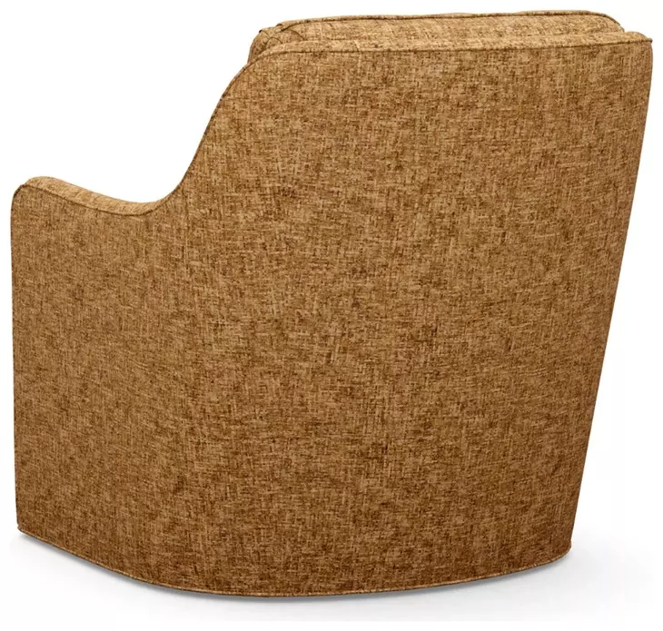 Glenhaven Orange Upholstered Swivel Chair