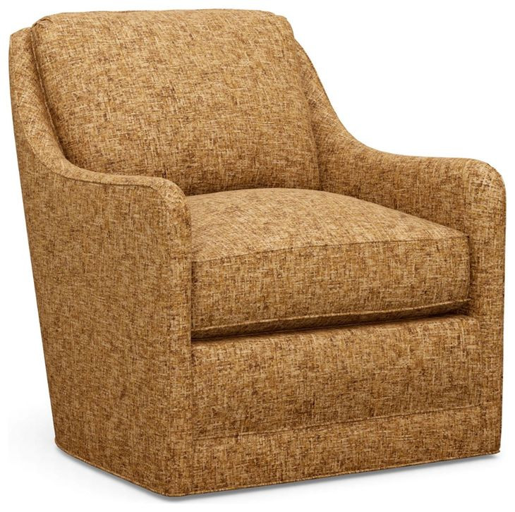 Glenhaven Orange Upholstered Swivel Chair