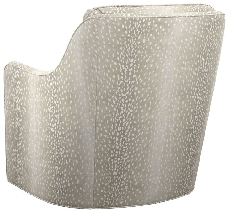 Glenhaven Beige Clean Lines Upholstered Swivel Chair