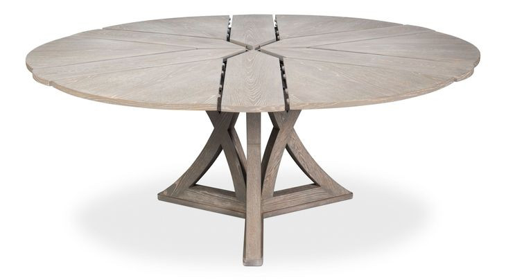 Casual Jupe Moonskin 71" Extendable Round Dining Table