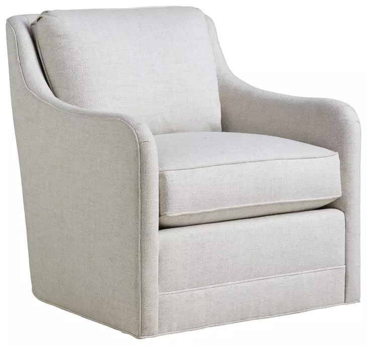 Glenhaven Beige Upholstered Swivel Chair