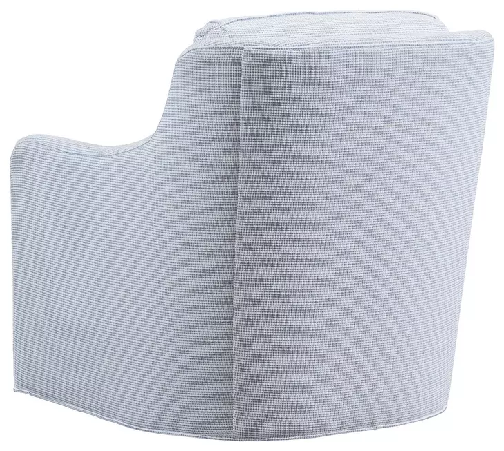 Glenhaven Blue Upholstered Swivel Chair