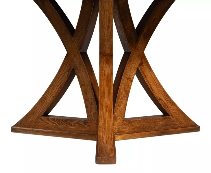 Casual Jupe Tobacco Brown 86" Extendable Round Dining Table