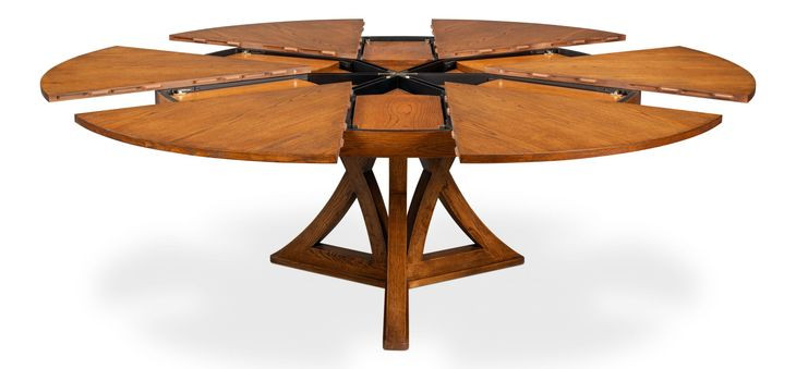 tobacco brown dining table Casual Jupe The trestle table offers plenty of room to expand with the removable eighteen inch leaf on an Easy Glide leaf track system James & James Olivia Square