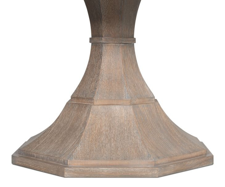Giselle Jupe Moonskin 71" Extendable Round Dining Table