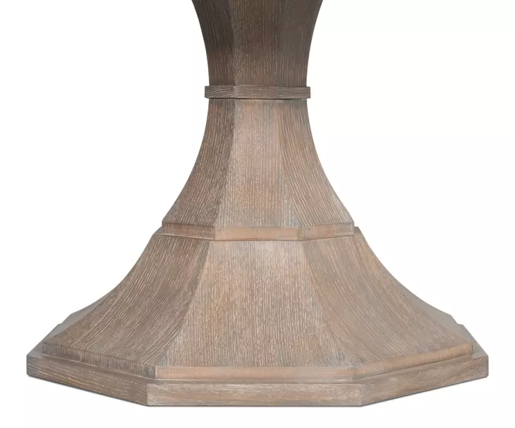 Giselle Jupe Moonskin 71" Extendable Round Dining Table