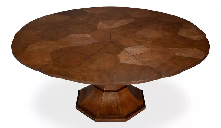 Giselle Jupe Palladio 71" Extendable Round Dining Table