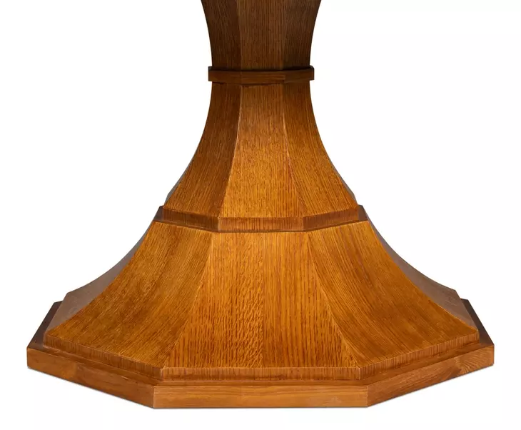 Giselle Jupe Tobacco Brown 71" Extendable Round Dining Table