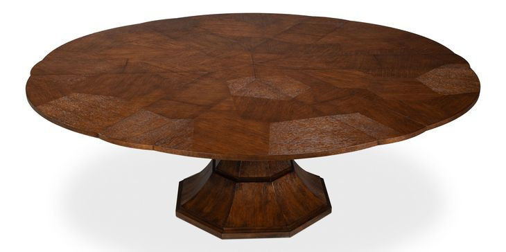 Giselle Jupe Palladio 86" Extendable Round Dining Table
