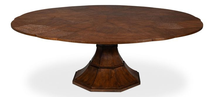 Giselle Jupe Palladio 86" Extendable Round Dining Table