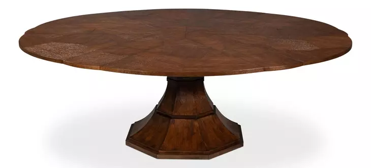 Giselle Jupe Palladio 86" Extendable Round Dining Table