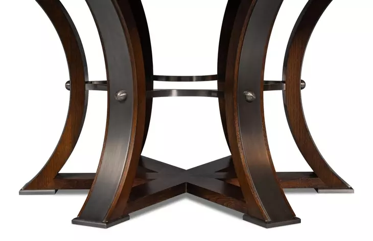 Tower Jupe Palladio 86" Extendable Round Dining Table